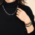 Chakra arc-en-ciel | Collier chaîne 7 pierres précieuses | Argent